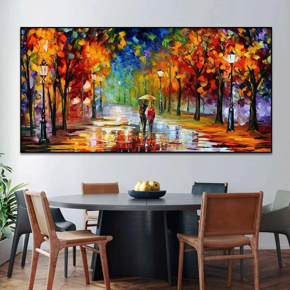Colorful Abstract Canvas Prints Rainy Garden Landscape Posters Picture Wall Art
Opens in a new windo