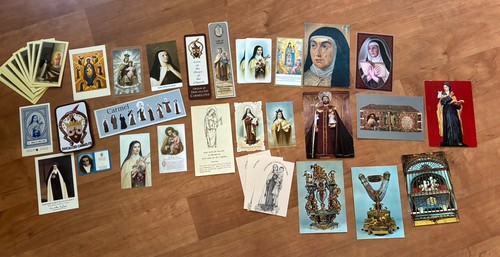 Lot 45 Carmelite Holy Cards Postcards from Spain, St Therese, Teresa Avila John+