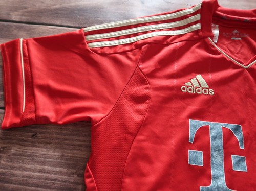✅Adidas Soccer Jersey Bayern Munich Van Buyten #5 football shirt 2011, Boys Size - Picture 5 of 19