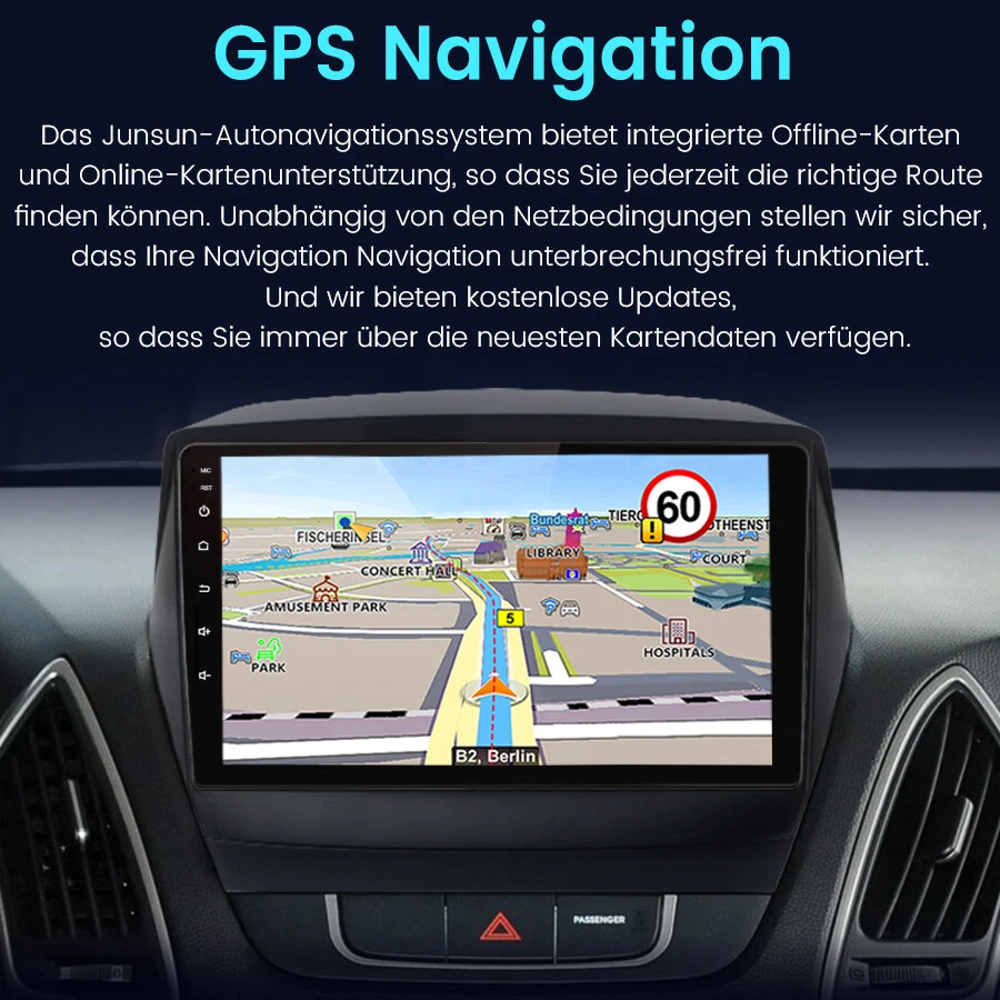 Für Hyundai ix35 Tucson 2009-2015 Android 13.0 Autoradio BT GPS Navi DAB+ 2+64GB - Bild 4 von 4