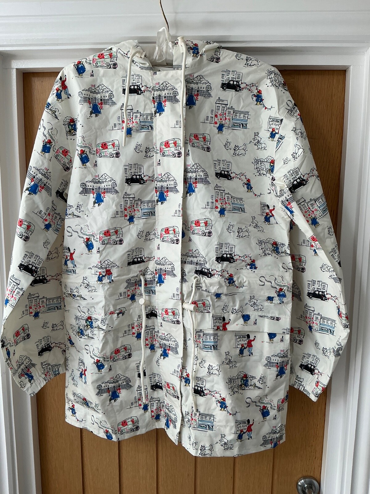 BNWT Next Cath Kidston Paddington Goes To London Print Raincoat/Jacket-XS