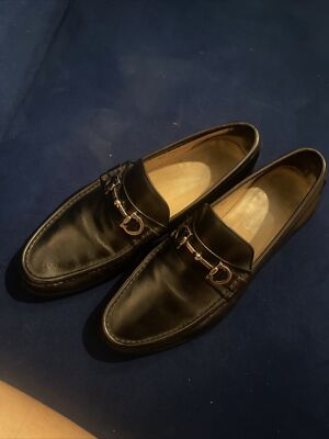 Salvatore Ferragamo Black leather Men display picture 1