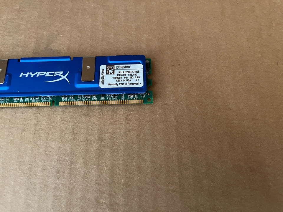 KINGSTON KHX3200A256/256 MB DDR RAM 400 MHZ DIMM 184-PIN B7-1(1) - Image 2 of 4