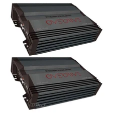(2) Power Acoustik Overdrive OD2-1000 | 1000W Max 2 Channel Full Range Amplifier
