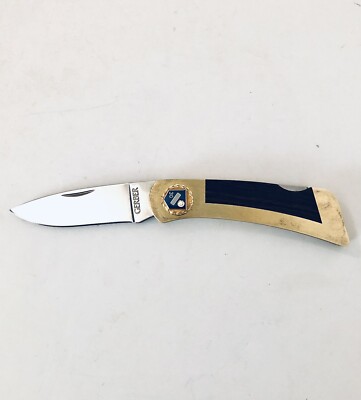 Vintage Gerber USA 97223 Folding Pocket Knife, Lockback, Wood