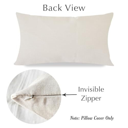 Decorative Throw Pillow Covers 12x20 Inch Welcome to Our Porch Outdoor Natural - 第 6/6 張圖片