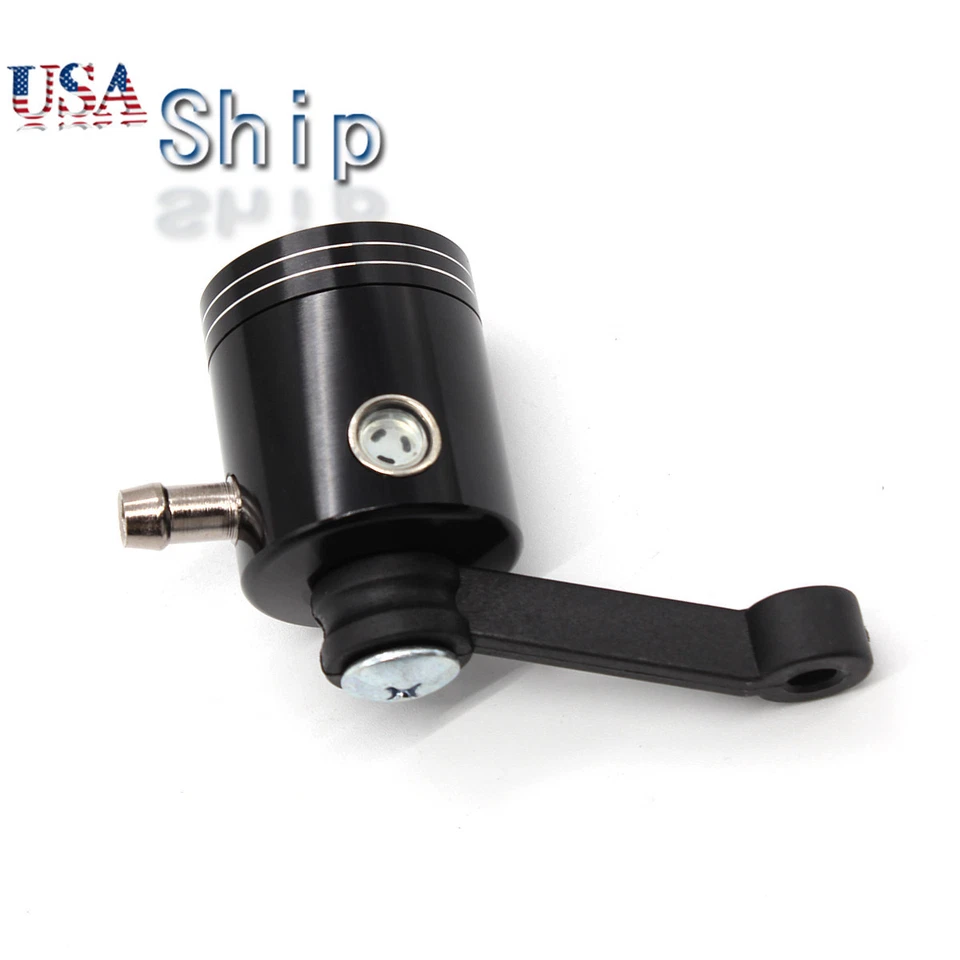 Embrague de freno delantero CNC negro motocicleta cilindro de agradecimiento líquido depósito aceite taza Foto 4 de 4