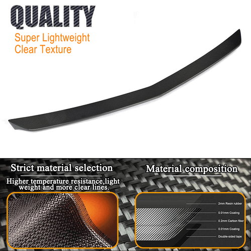 Fit for Benz W212 E200 E300 E400 E63 REAL Carbon Boot Trunk Spoiler Wing Lip - Picture 9 of 13
