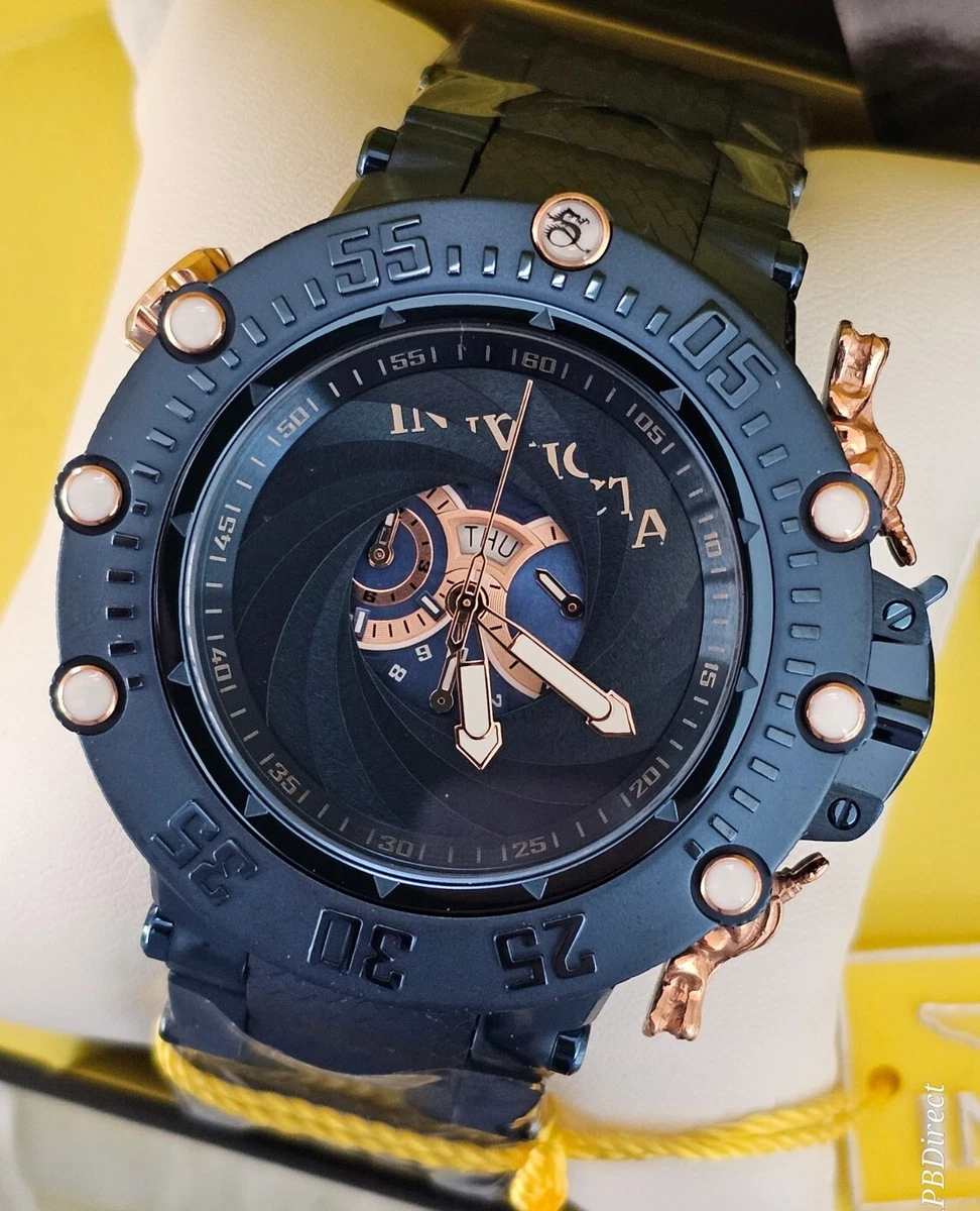 Invicta SUBAQUA NOMA IV 7 Shutter Blue Rose G Swiss 5050.C mens watch