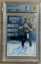 Jared Goff 2016 Contenders Rookie Ticket Auto BGS 9/10 SSP