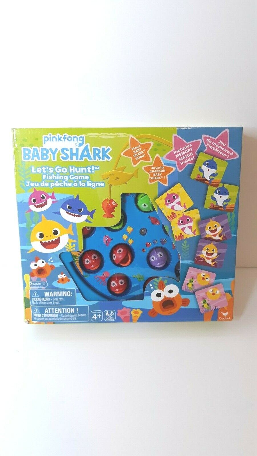 Cardinal Games Pinkfong Baby Shark Fishing Game and Memory Match Bundle