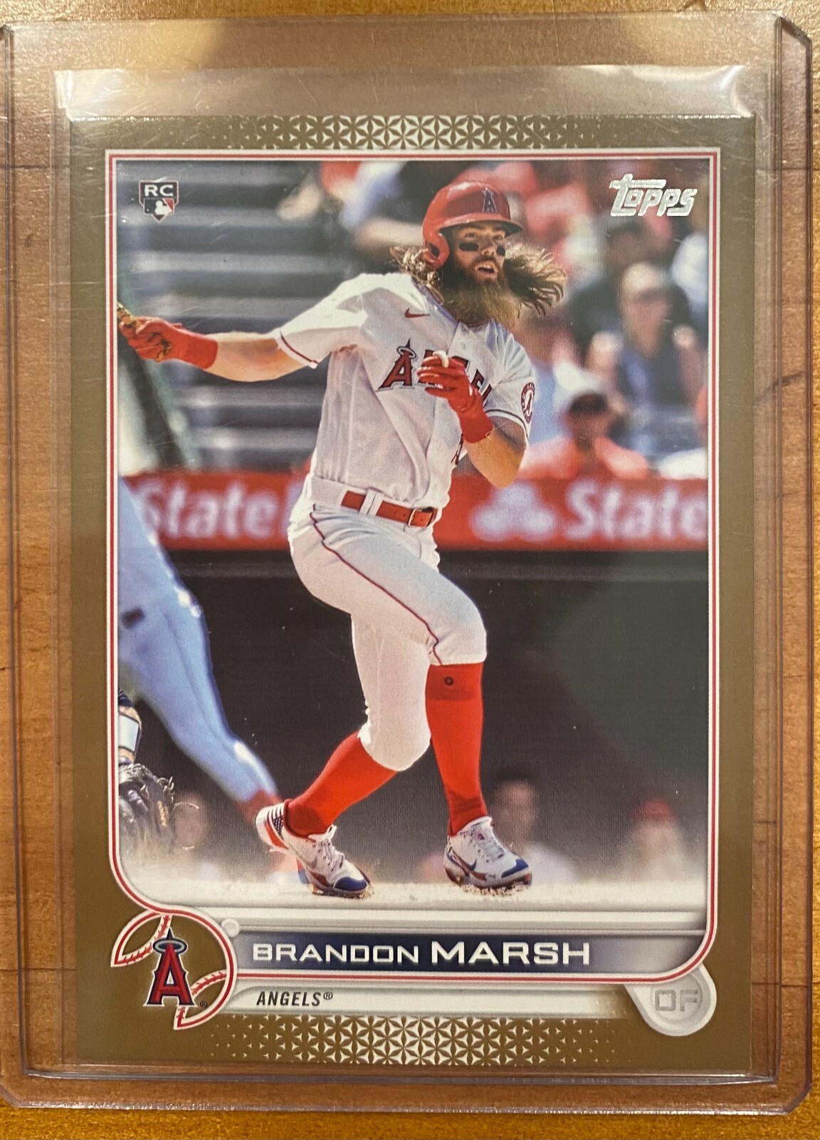 Brandon Marsh 2022 Topps Gold RC /2022 #243 Los Angeles Angels - F