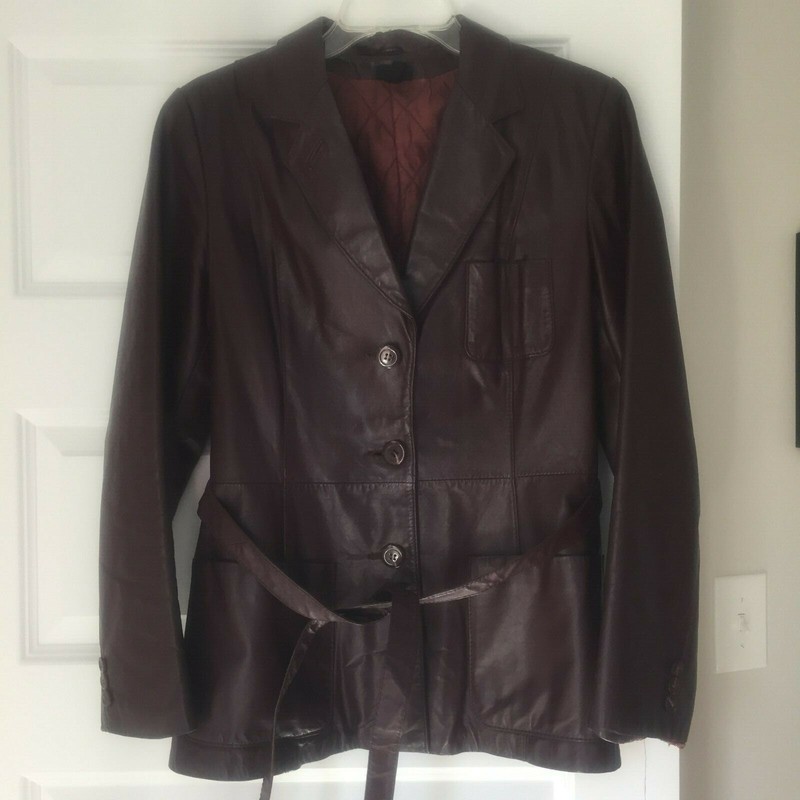 Ladies' Leather Jacket; Size 9/10; Vintage