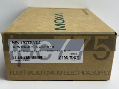 1PCS Brand new ones MOXA NPort 5232I V2.0 NPort5232I 2-Port Serial Device Server