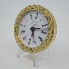 Orologio Tiffany & Co Portfolio World Time in ottone tono oro