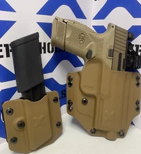 FN 509M Tactical Medium + Mag Carrier Owb RH Coyote Brown Kydex Holster