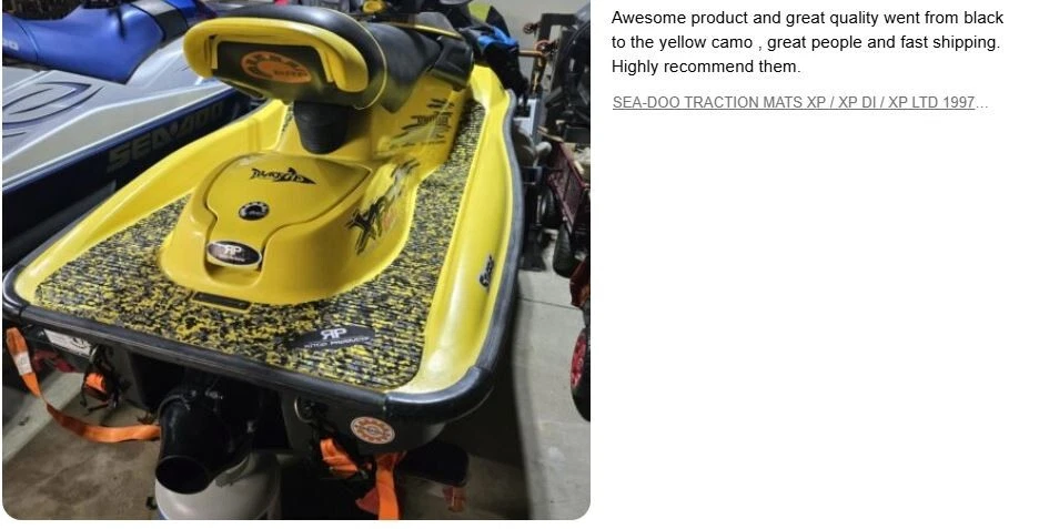 ALFOMBRILLAS DE TRACCIÓN SEA-DOO XP / XP DI / XP LTD 1997 1998 1999 2000 2001 2002 2003 -04 Foto 2 de 2