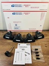 Thule Evo Flush Rail Foot Pack 710601 (New/Repackaged) + Free Thule Metal Locks!