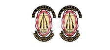 BSA CYCLES ARMS CLASSIC CLEAR BACKGROUND NO WHITE  Decals BIKE Motorcycle x2