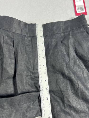New Vince Camuto 100% Linen Shorts Women’s Size 0 Black 100% Linen 6” Inseam - Picture 10 of 12