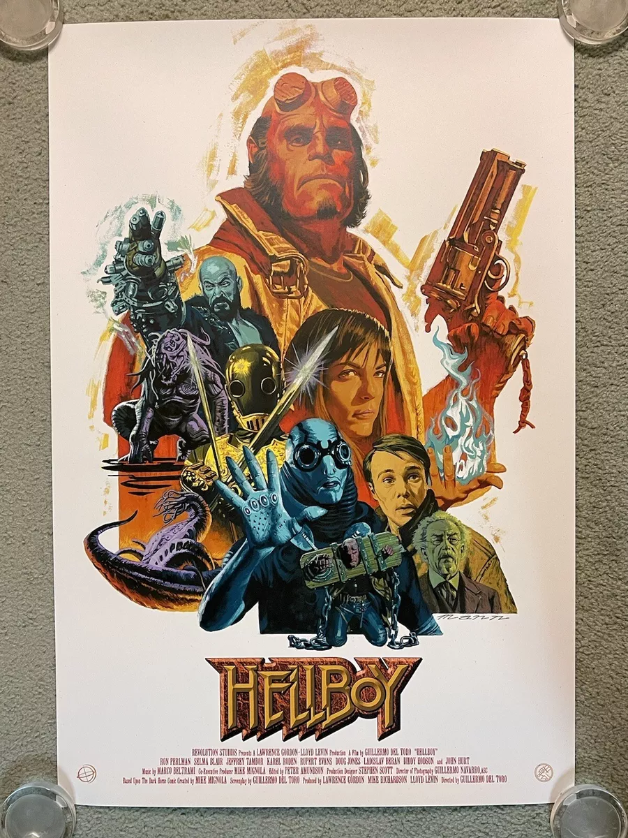 Hellboy Ron Perlman Guillermo Del Toro Movie Art Print Poster Mondo Paul Mann