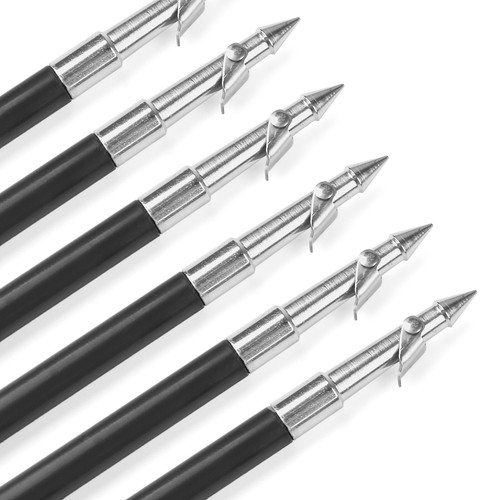 6.8" Black Plastic Fishing Hunting Bolts Arrows for 50 to 130 Pounds Crossbow 6X - Picture 11 of 11
