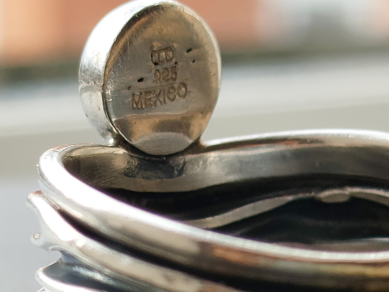 Natural Torquoise Solid Sterling Silver Ring, Mex… - image 5