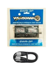 Workman SWR-3P SWR/RF CB Radio Antenna Dual Test Meter w/ 3' RG58 Coax Cable