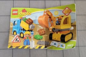 Lego Duplo Toddler Building Set #10812 Truck Tracked Excavator Complete 