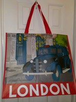Tj Maxx London Taxi Cab Scene Design Reusable Tote Shopping Bag Set - 2 Bags Tj Maxx London Taxi Cab Scene Design Reusable Tote Shopping Bag Set - 2 Bags