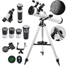 700mm Reflector Astronomical Telescope 525X with Phone Adapter for Moon Watching