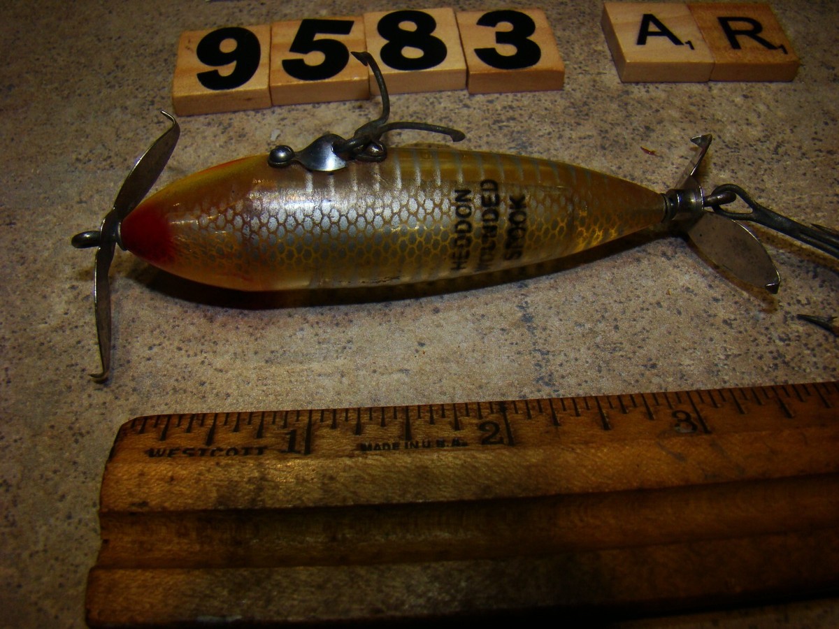 U9583 AR HEDDON WOUNDED SPOOK YELLOW SHORE XRY FISHING LURE U9583 AR HEDDON WOUNDED SPOOK YELLOW SHORE XRY FISHING LURE
