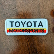 Toyota Motorsports Racing Cars Trucks Auto Motorsport Embroidered Iron On 1.5x4"