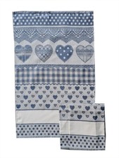 STROFINACCI NR 3 CANOVACCI MISURA MAXI CUORE CON TELA AIDA ECRU 100% COTONE