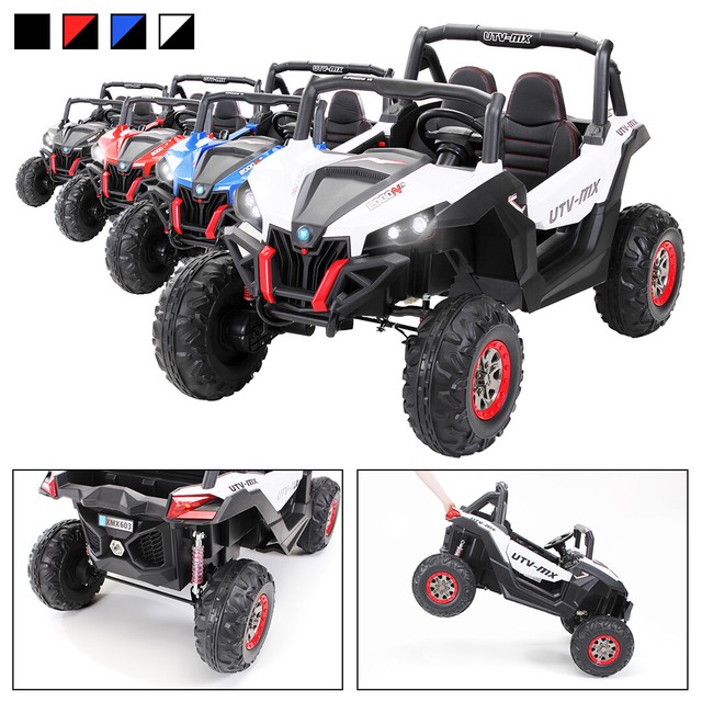 Kinder Elektroauto Utv Buggy Mx Allrad 4x4 Kinderfahrzeug Schwarz Gunstig Kaufen Ebay
