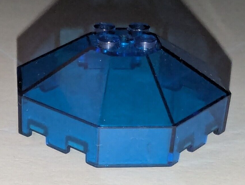 LEGO Part 2418b Windscreen 6x6x2 Octagonal Canopy w/ Axle Hole