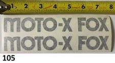 2! VMX Moto-X Fox Black Decal RM YZ KX CR RC 125 250 360 400 500 MX WORKS BIKE
