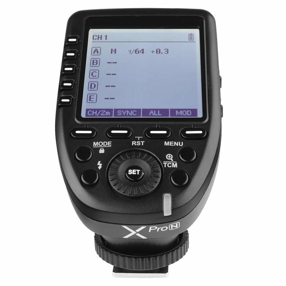 Godox XPro-N 2.4G i-TTL Ii HSS 1/8000s LCD Transmitter Trigger For Nikon DSLR - Image 2 of 4
