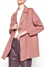 THEORY Sileena Winsome 2 Open Front Coat Wool-Cashmere NWT$595 Size S