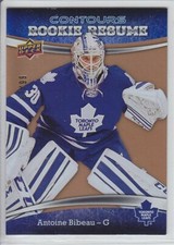2015-16 UD CONTOURS ANTOINE BIBEAU RC 87/99 GOLD ROOKIE RESUME RR-10 Leafs