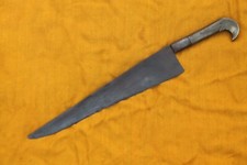 vintage rajput lama acciaio tradizionale ferro supporto ottone forma aquila manico