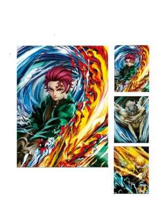 3D Motion Anime Poster 12''×16'' Japanese Anime Holographic Posters Unframed-DS-1