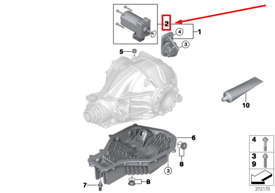 BMW 8 Cabrio F91 Set Positioning Motor 33118092517 8092517 NEW 