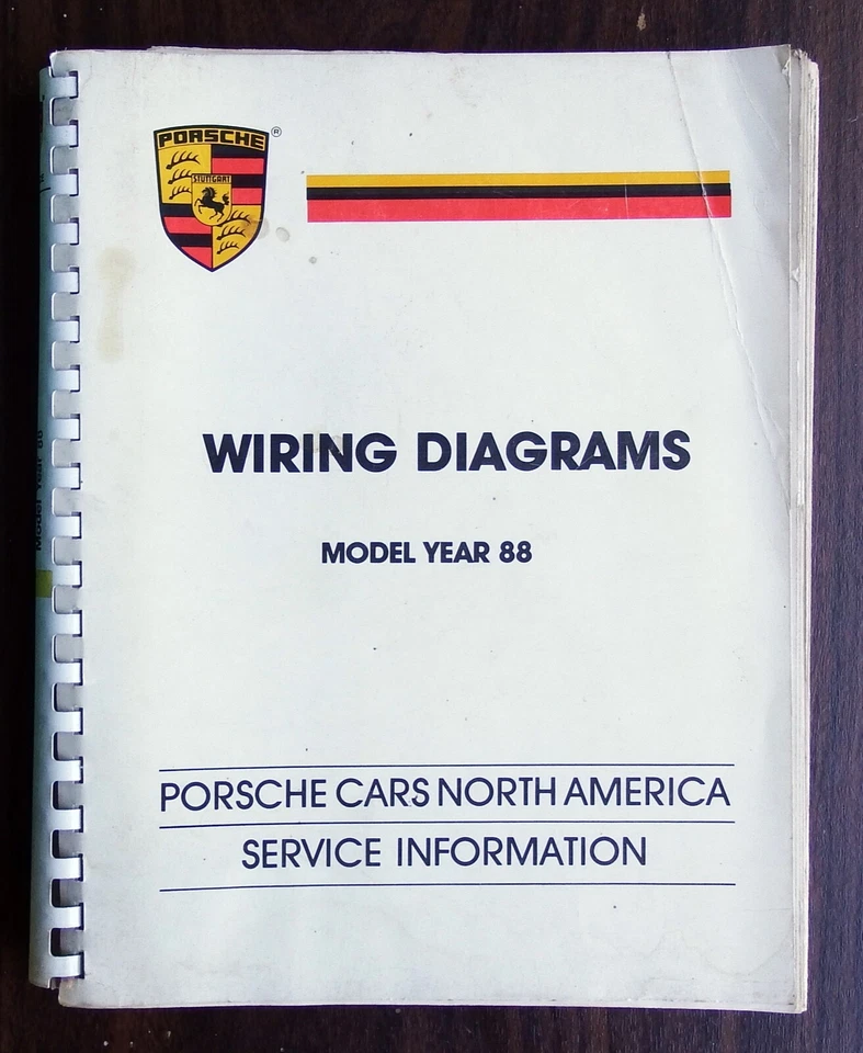 Porsche 1988 diagramas de cableado 911; 911 Turbo; 924S; 928S4; 944, 944S 944 Turbo Foto 4 de 4