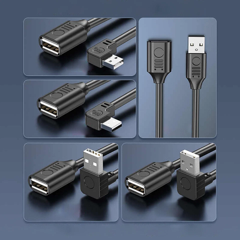 USB 2.0 Extension Cable Lead With Switch Male to Female Socket 15cm - 200cm - Image 4 of 4