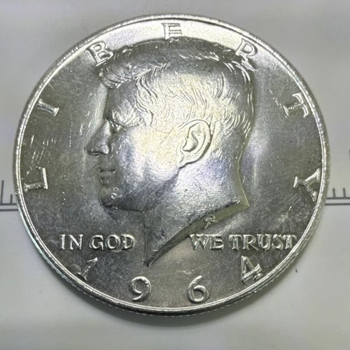 1964 Kennedy Half Dollar 50C Uncirculated Silver US Coin Fifty Cent