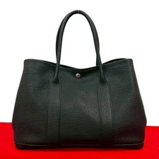 HERMES Garden party PM Tote Bag Negonda black 209-2