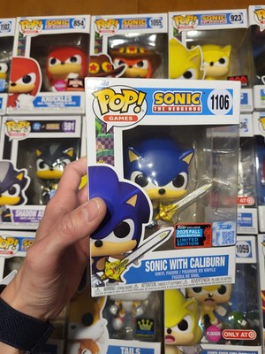 Funko Pop Sonic The Hedgehog SONIC WITH CALIBURN #1106 NYCC 2025