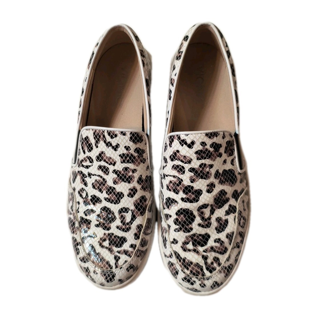 Vionic Dinora Leopard Snake Print Platform Slip O… - image 1