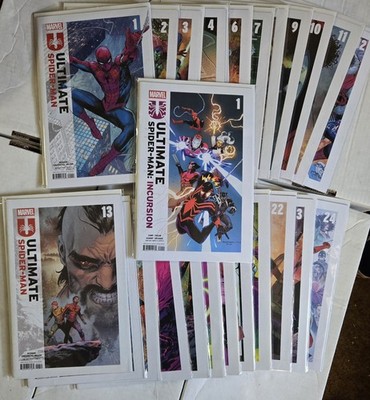 Marvel Comics Ultimate Spiderman 1-24 Full Series + Incursion 1